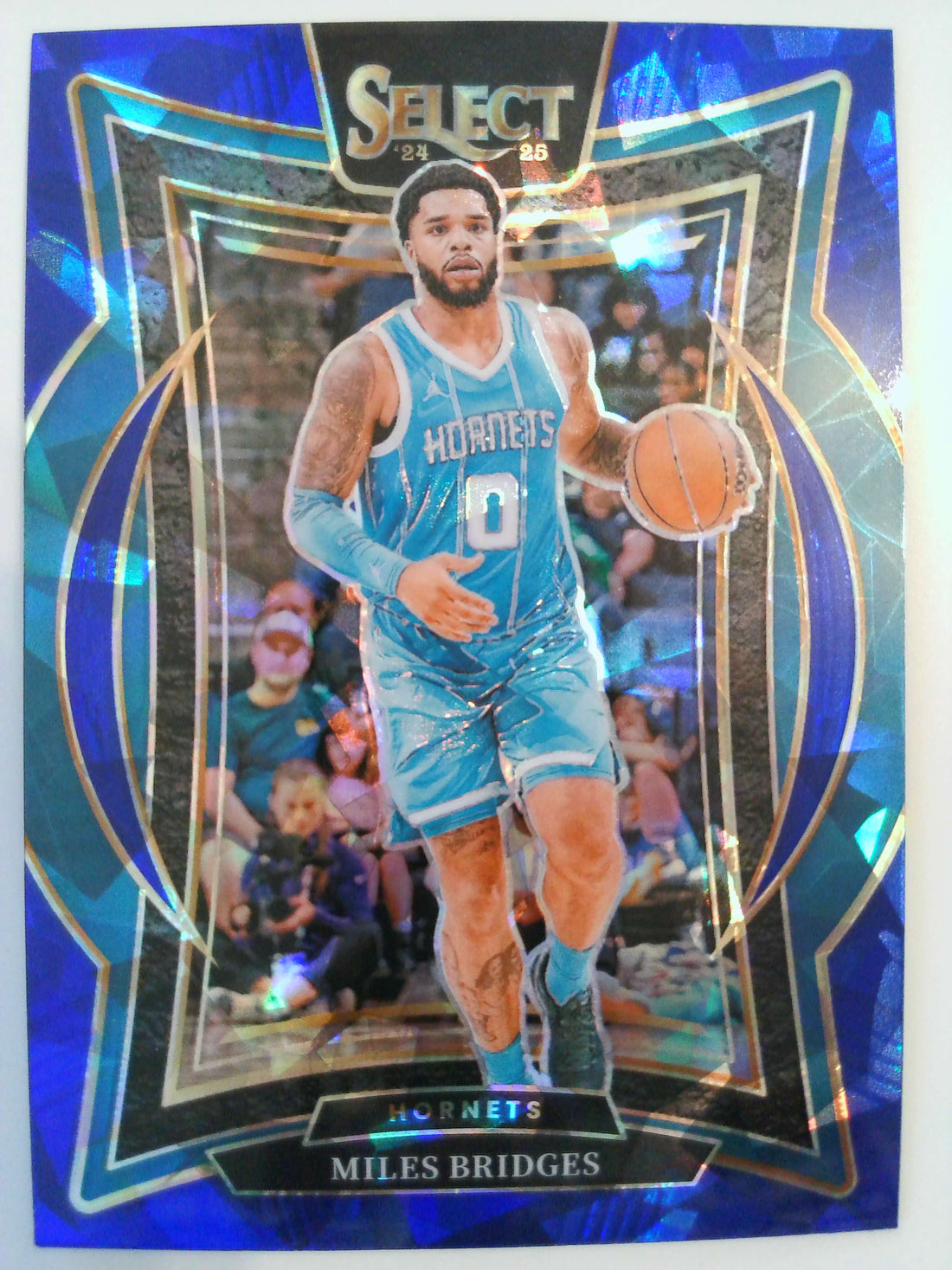 2024-25 Panini Select Basketball Blue Cracked Ice Prizm Miles Bridges #8