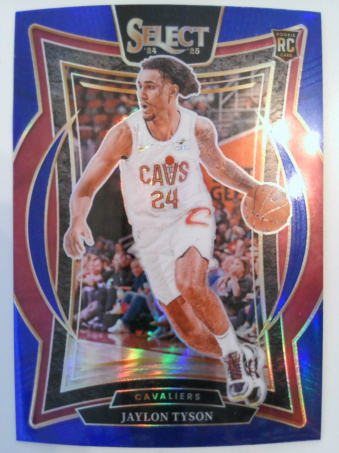 2024-25 Panini Select Basketball Blue Prizm Jaylon Tyson #77 Rookie