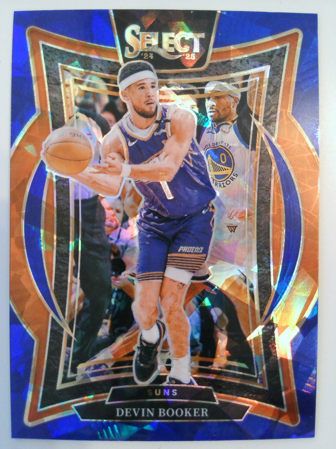 2024-25 Panini Select Basketball Blue Cracked Ice Prizm Devin Booker #16
