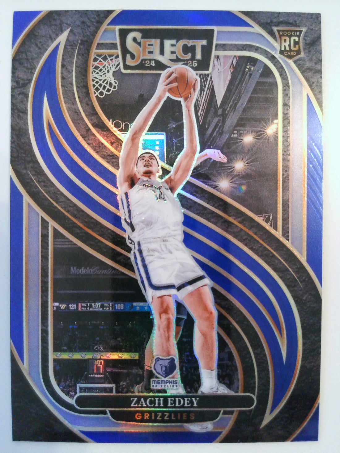 2024-25 Panini Select Basketball Blue Prizm Zach Edey #192 Rookie