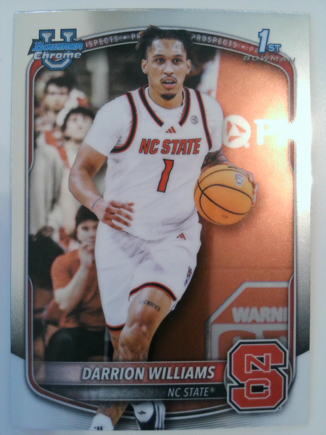 2025-26 Bowman Basketball Chrome Prospects Darrion Williams #BCP-36