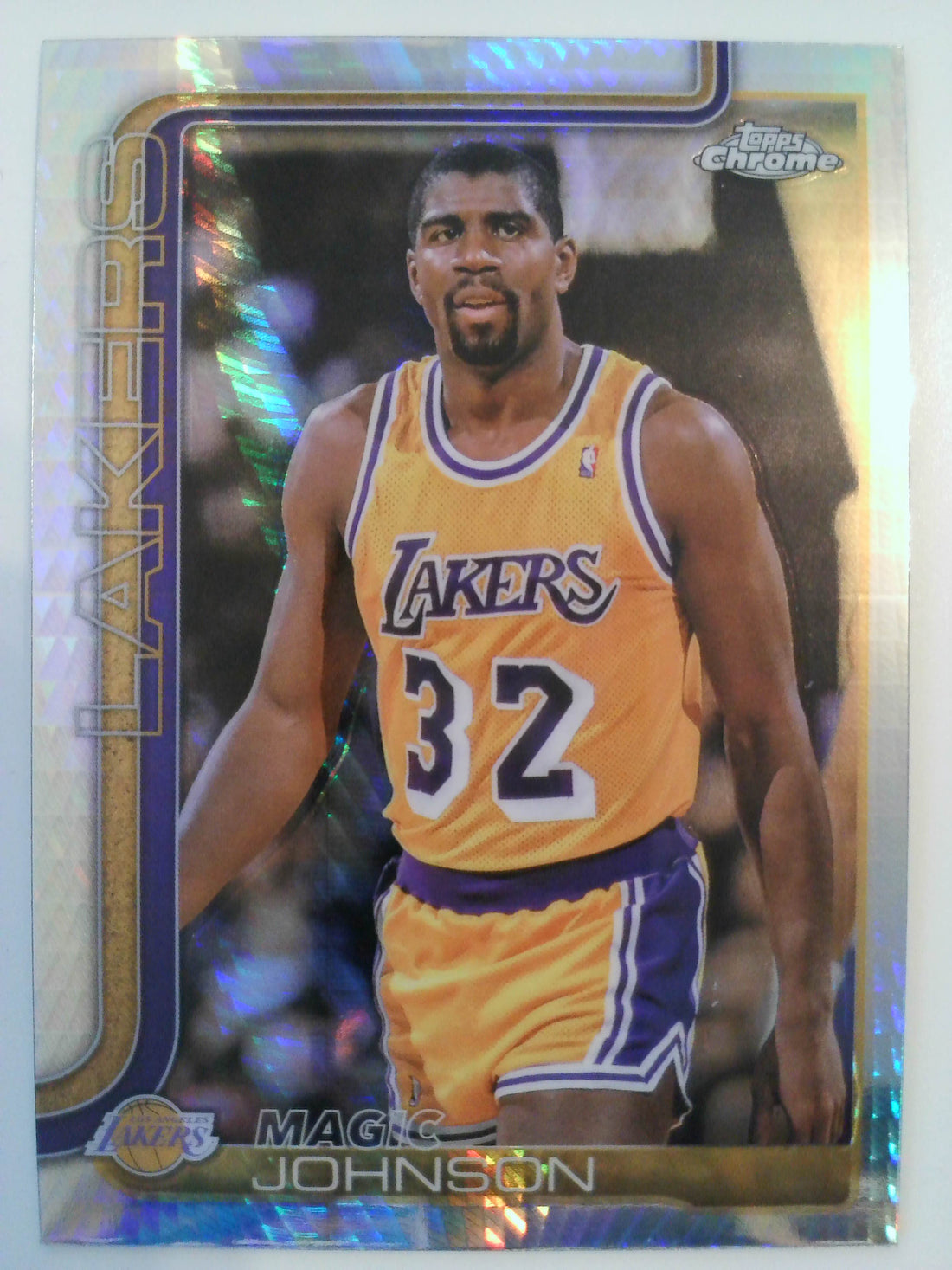 2025-26 Topps Chrome Basketball Prism Refractor Magic Johnson #244
