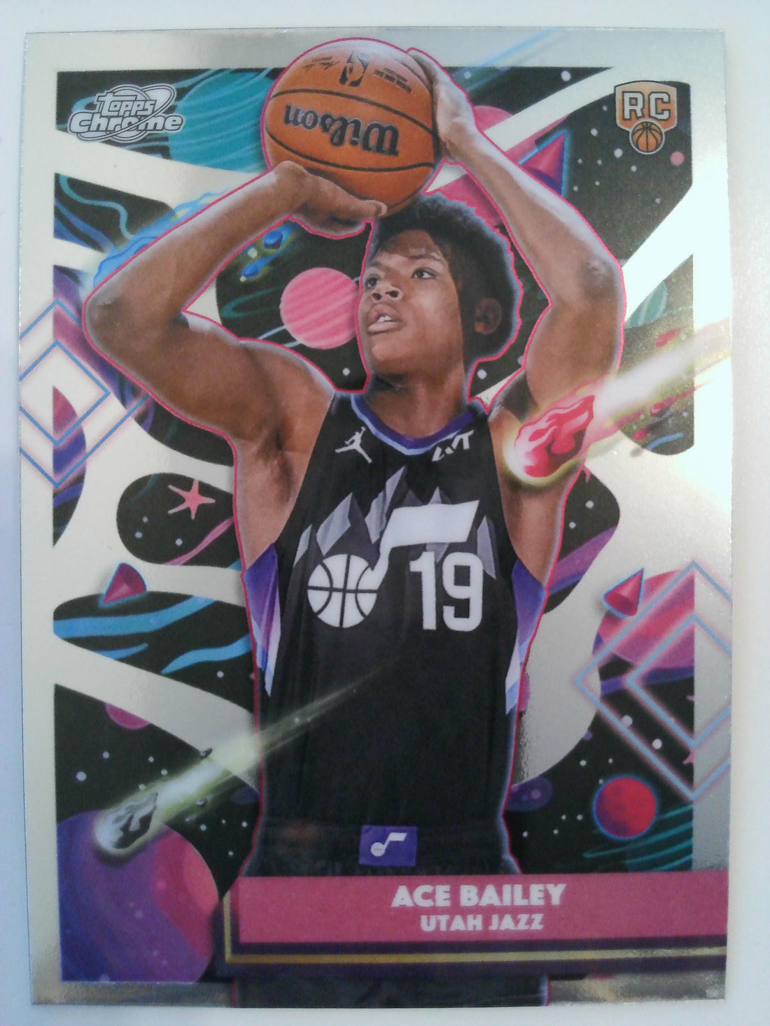 2025-26 Topps Chrome Cosmic Basketball Ace Bailey #171 Rookie