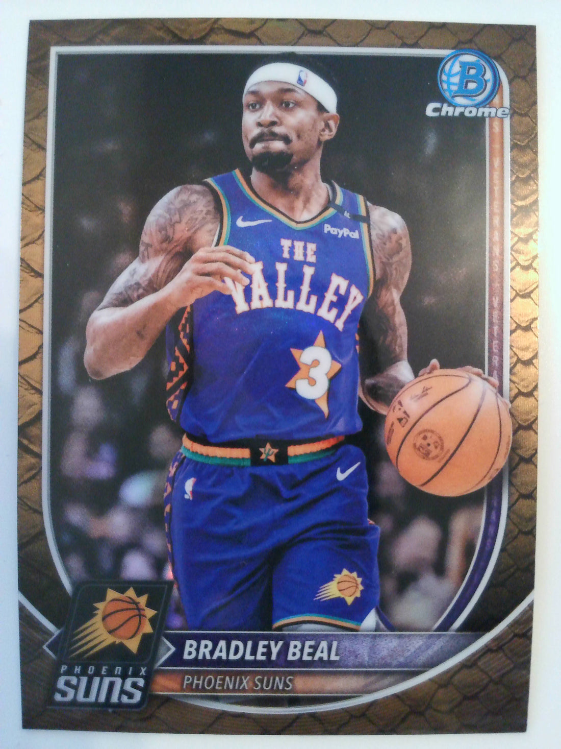 2025-26 Bowman Basketball Chrome Reptilian Refractors Bradley Beal #BCV-126