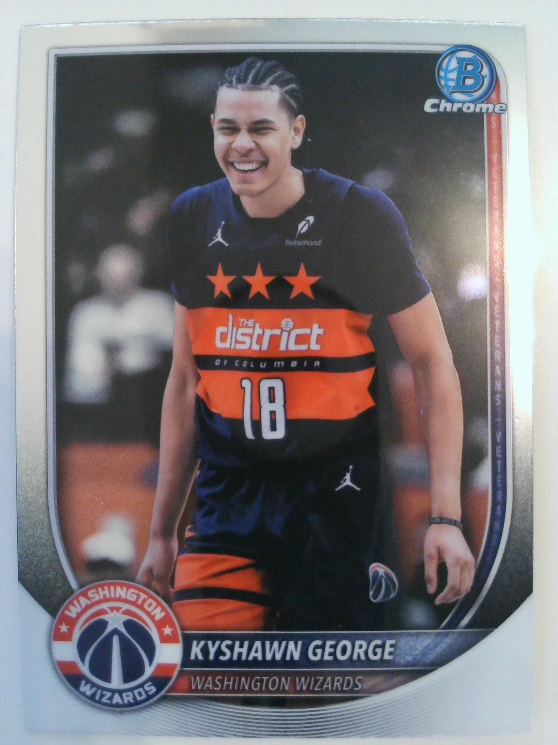 2025-26 Bowman Basketball Chrome Kyshawn George #BCV-177