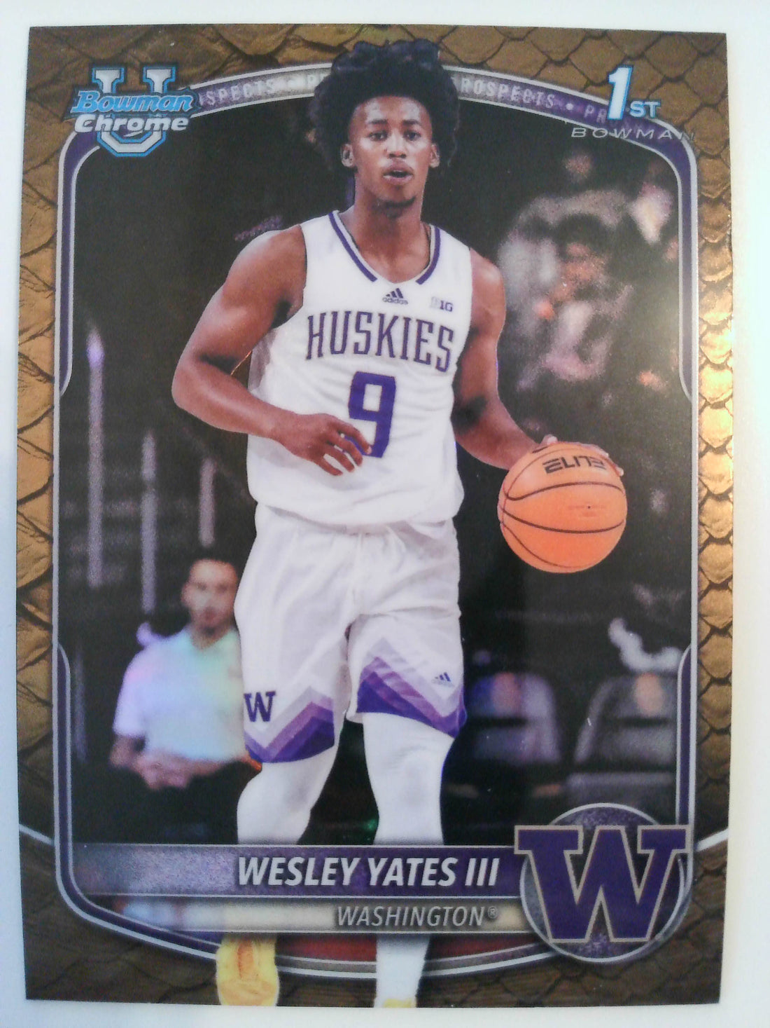 2025-26 Bowman Chrome Prospects Reptilian Refractor Wesley Yates III #BCP-43