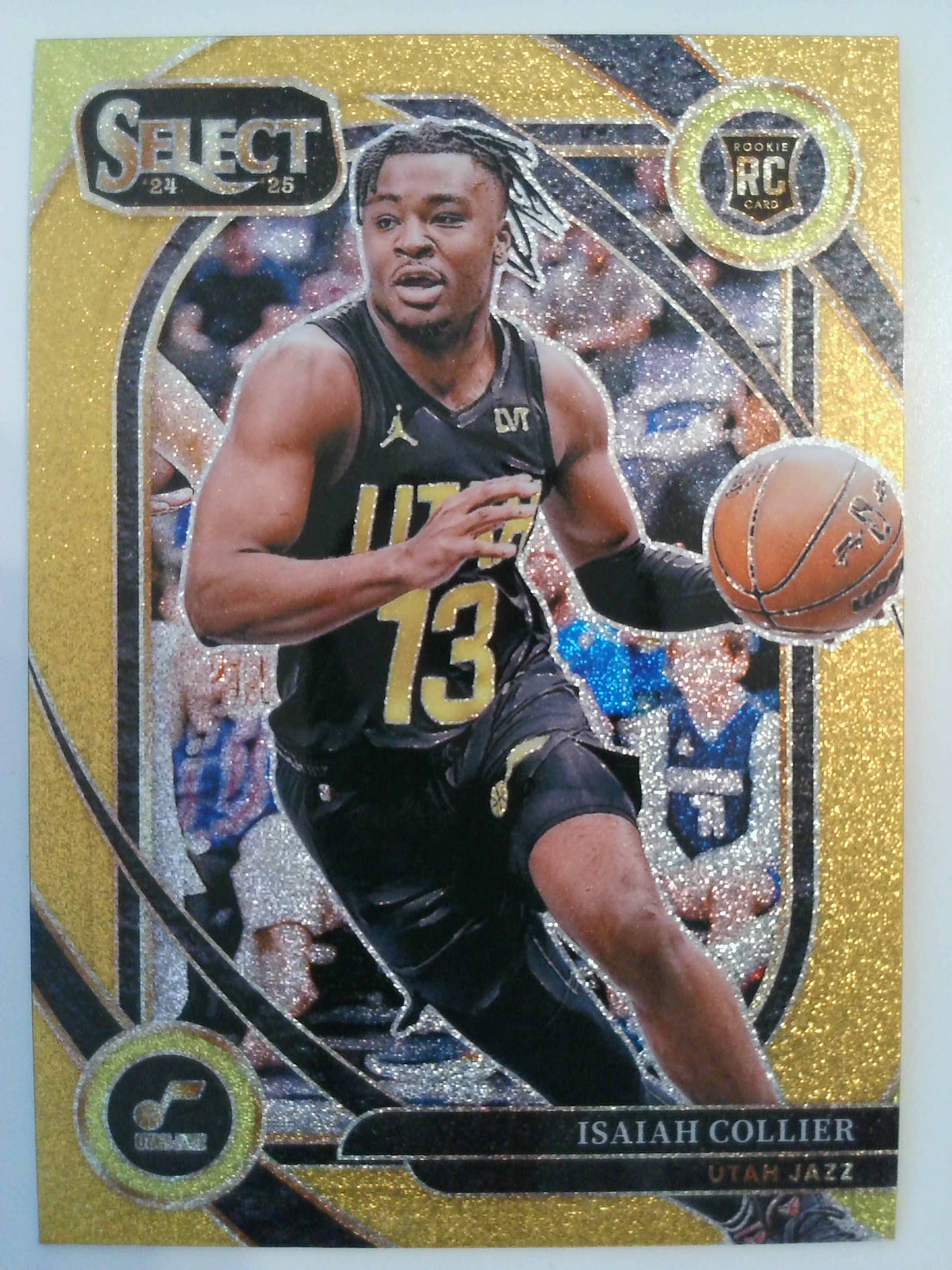 2024-25 Panini Select Basketball Gold Glitter Prizm Isaiah Collier #279 Rookie