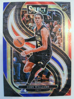 2024-25 Panini Select Basketball Tri-Color Prizm Cody Williams #172 Rookie