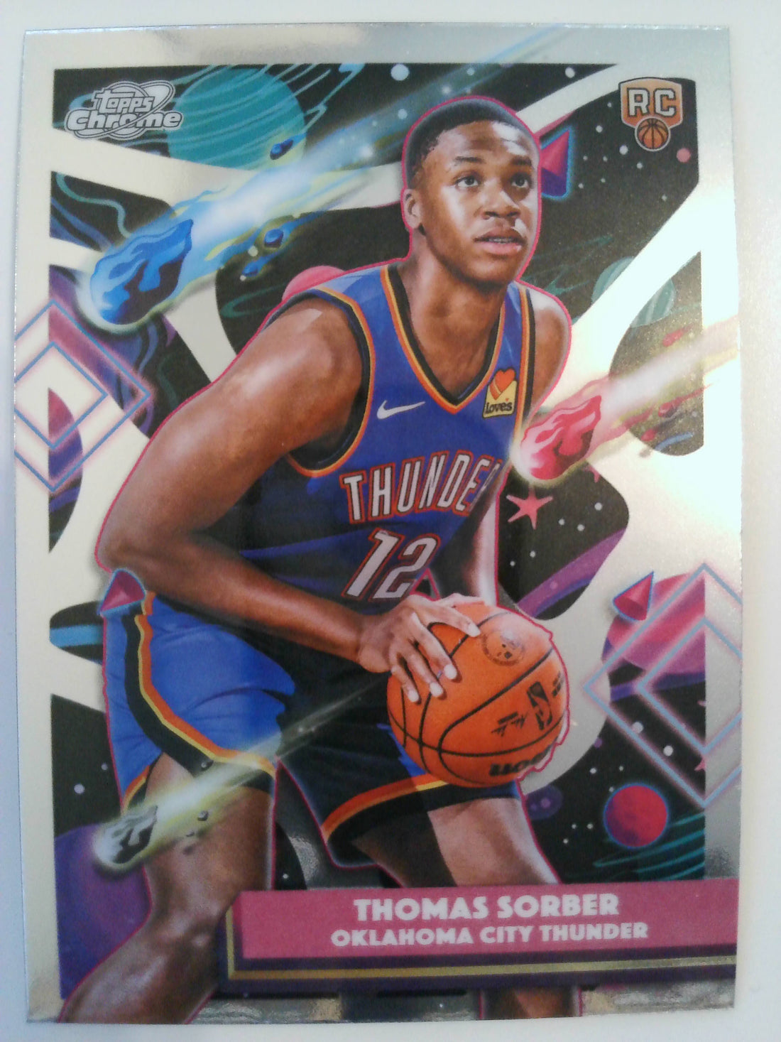 2025-26 Topps Chrome Cosmic Basketball Thomas Sorber #53 Rookie