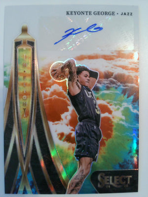 2024-25 Select In Flight Signatures Tie-Dye Prizms 16/25 Keyonte George #IFS-KEY