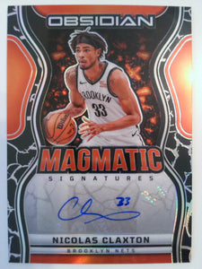 2024-25 Panini Obsidian Magmatic Signatures 135/149 Nicolas Claxton #MS-CLX