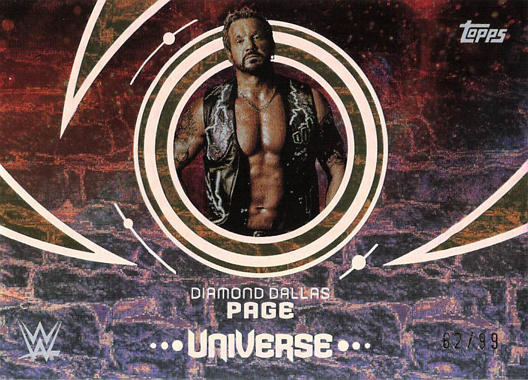 2025 Topps Universe WWE Wrestling Gold Stone Diamond Dallas Page #173