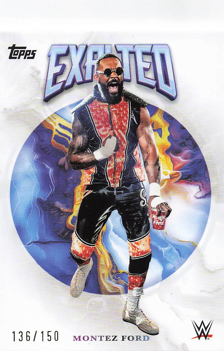 2025 Topps Exalted WWE Wrestling White 136/150 Montez Ford #97