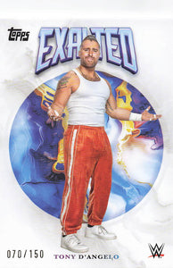 2025 Topps Exalted WWE Wrestling White 070/150 Tony D'Angelo #58