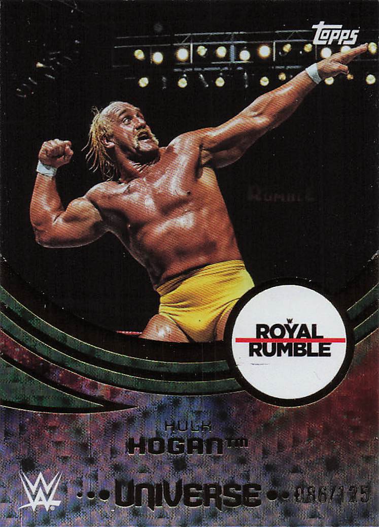2025 Topps Universe WWE Wrestling Green Electric 86/125 Hulk Hogan #203