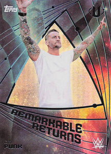 2025 Topps Universe WWE Wrestling Remarkable Returns CM Punk #RRE-10