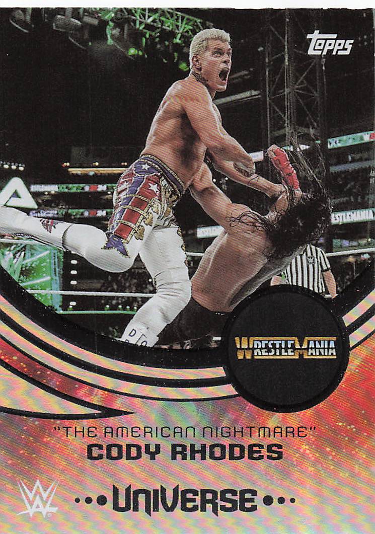2025 Topps Universe WWE Wrestling "The American Nightmare" Cody Rhodes #256