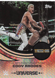 2025 Topps Universe WWE Wrestling "The American Nightmare" Cody Rhodes #256