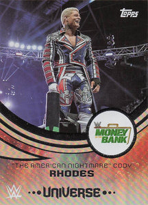 2025 Topps Universe WWE Wrestling "The American Nightmare" Cody Rhodes #254