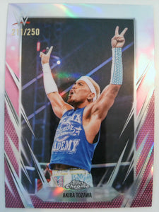 2026 Topps Chrome WWE Wrestling Pink Refractor 211/250 Akira Tozawa #88
