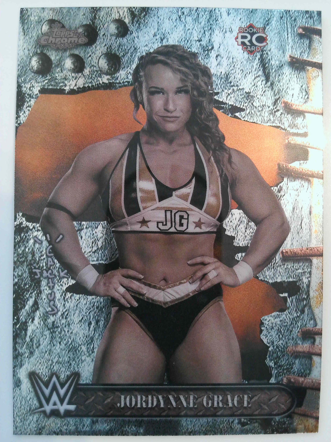 2025 Topps Chrome WWE x Cactus Jack Wrestling Jordynne Grace #69 Rookie