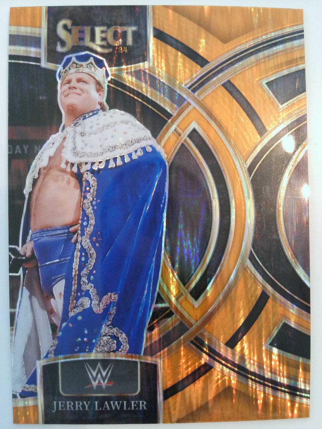 2024 Panini Select WWE Wrestling Orange Flash Prizms Jerry Lawler #110