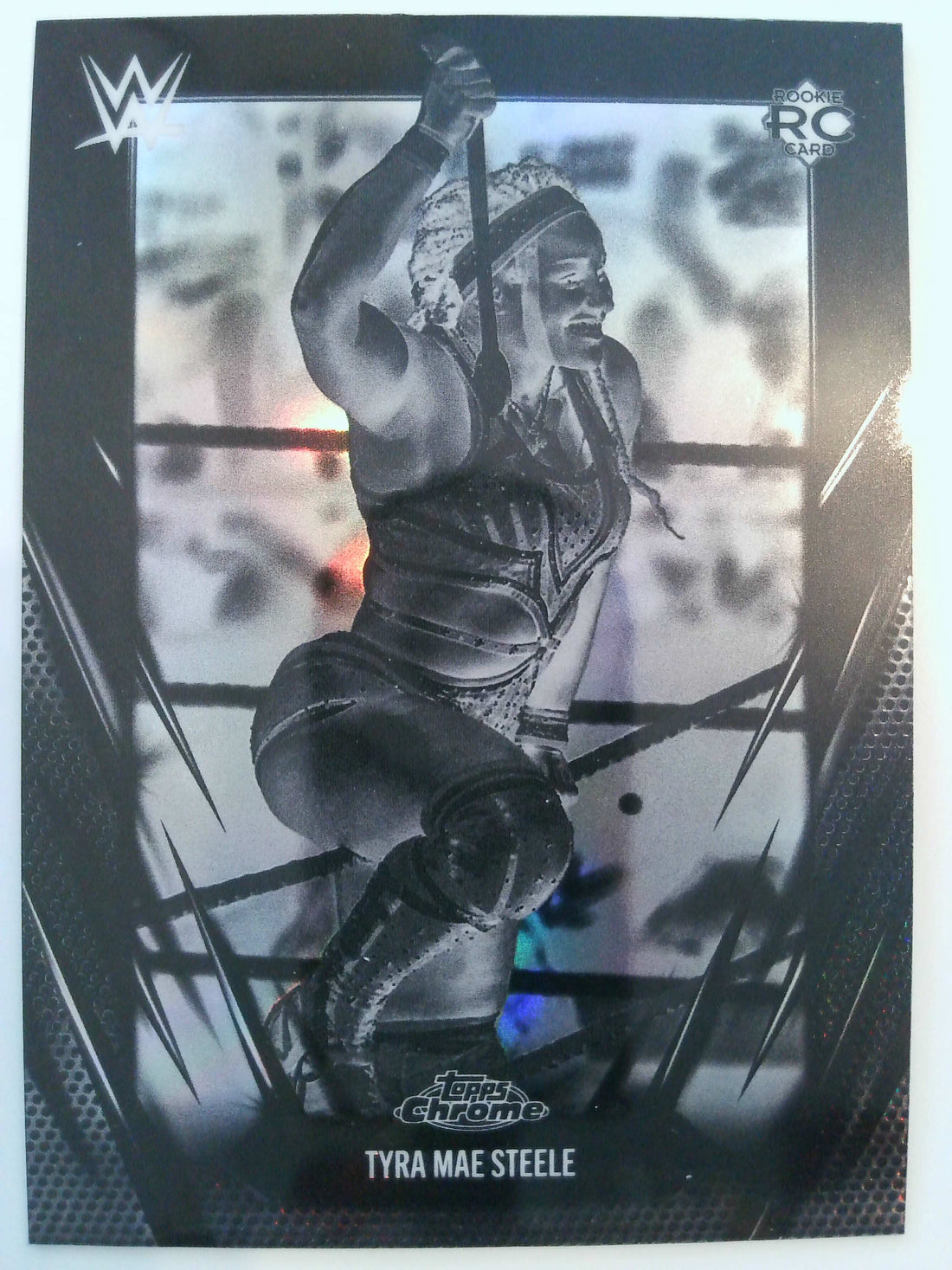 2026 Topps Chrome WWE Wrestling Negative Refractor Tyra Mae Steele #144 Rookie