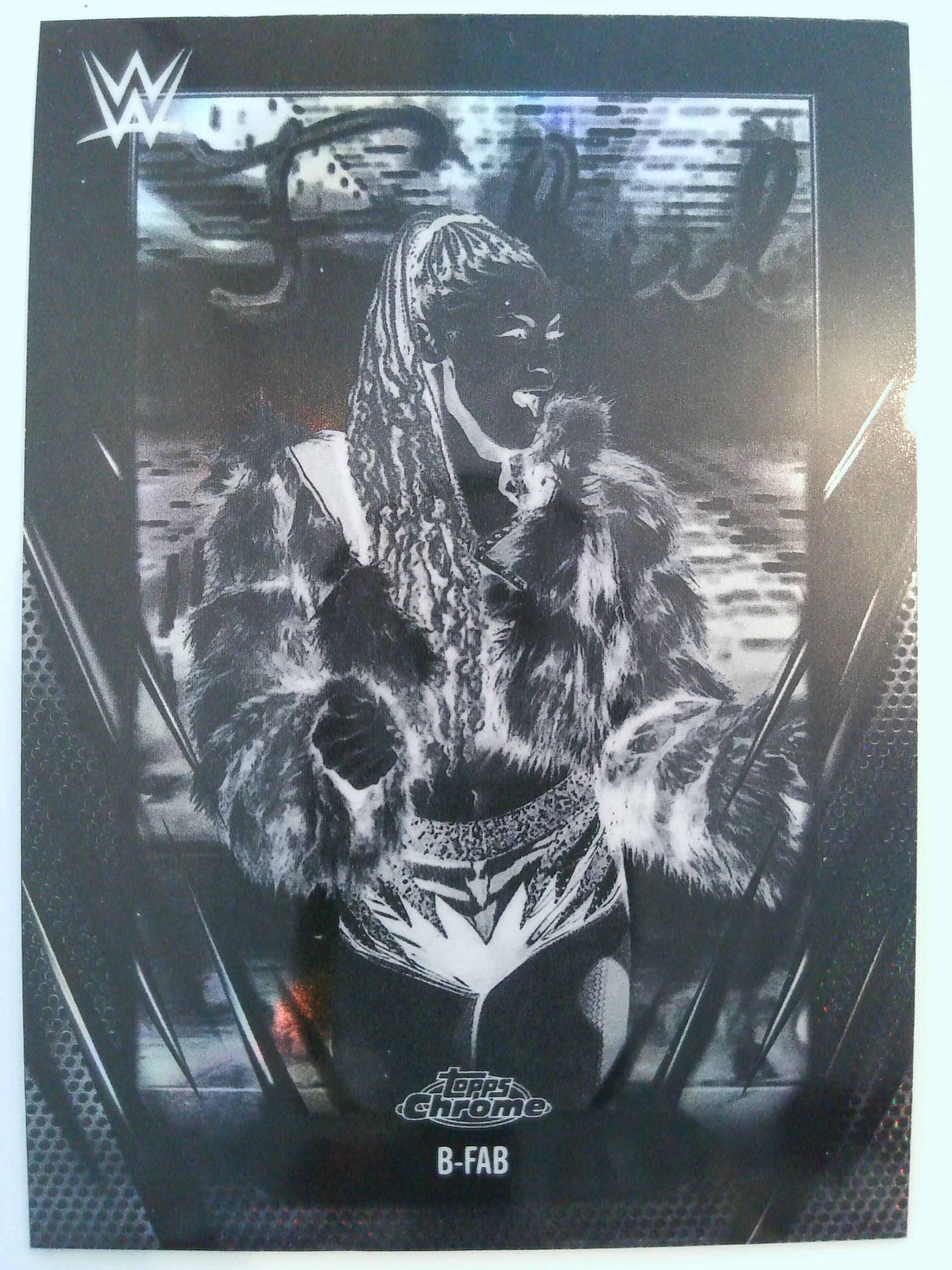2026 Topps Chrome WWE Wrestling Negative Refractor B-Fab #143