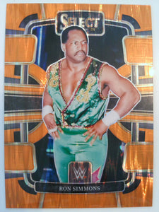 2024 Panini Select WWE Wrestling Orange Flash Prizms Ron Simmons #15
