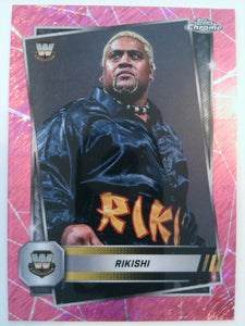 2025 Topps Chrome WWE Wrestling Pink Shimmer Refractor Rikishi #11