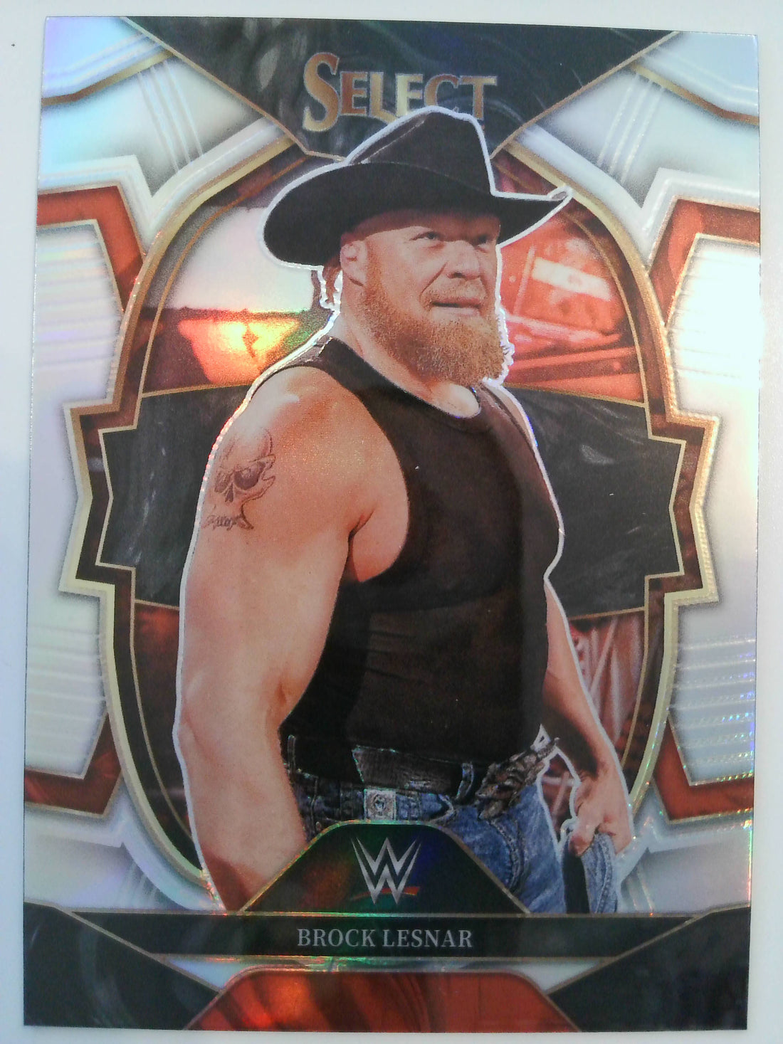 2023 Panini Select WWE Wrestling Silver Prizms Brock Lesnar #8