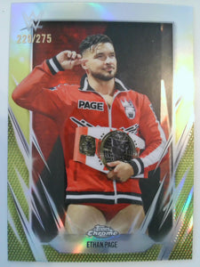 2026 Topps Chrome WWE Wrestling Yellow Refractor 229/275 Ethan Page #133
