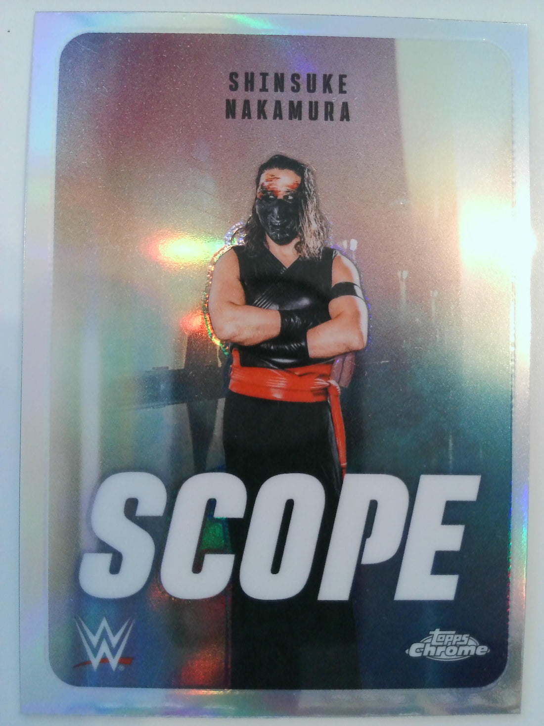 2026 Topps Chrome WWE Wrestling Scope Refractor Shinsuke Nakamura #SCO-9