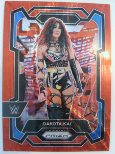 2024 Panini Prizm WWE Wrestling Ruby Wave Prizms Dakota Kai #142