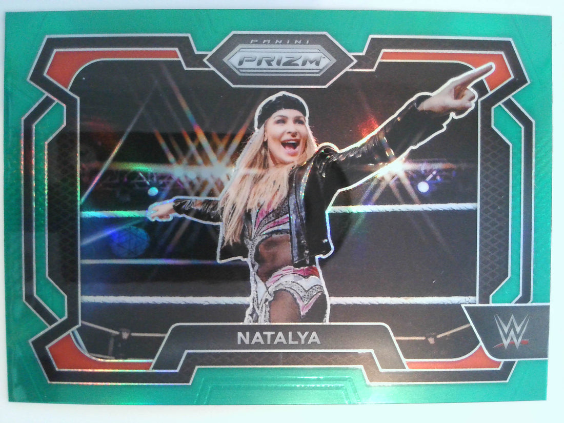 2024 Panini Prizm WWE Wrestling Green Prizms Natalya #15