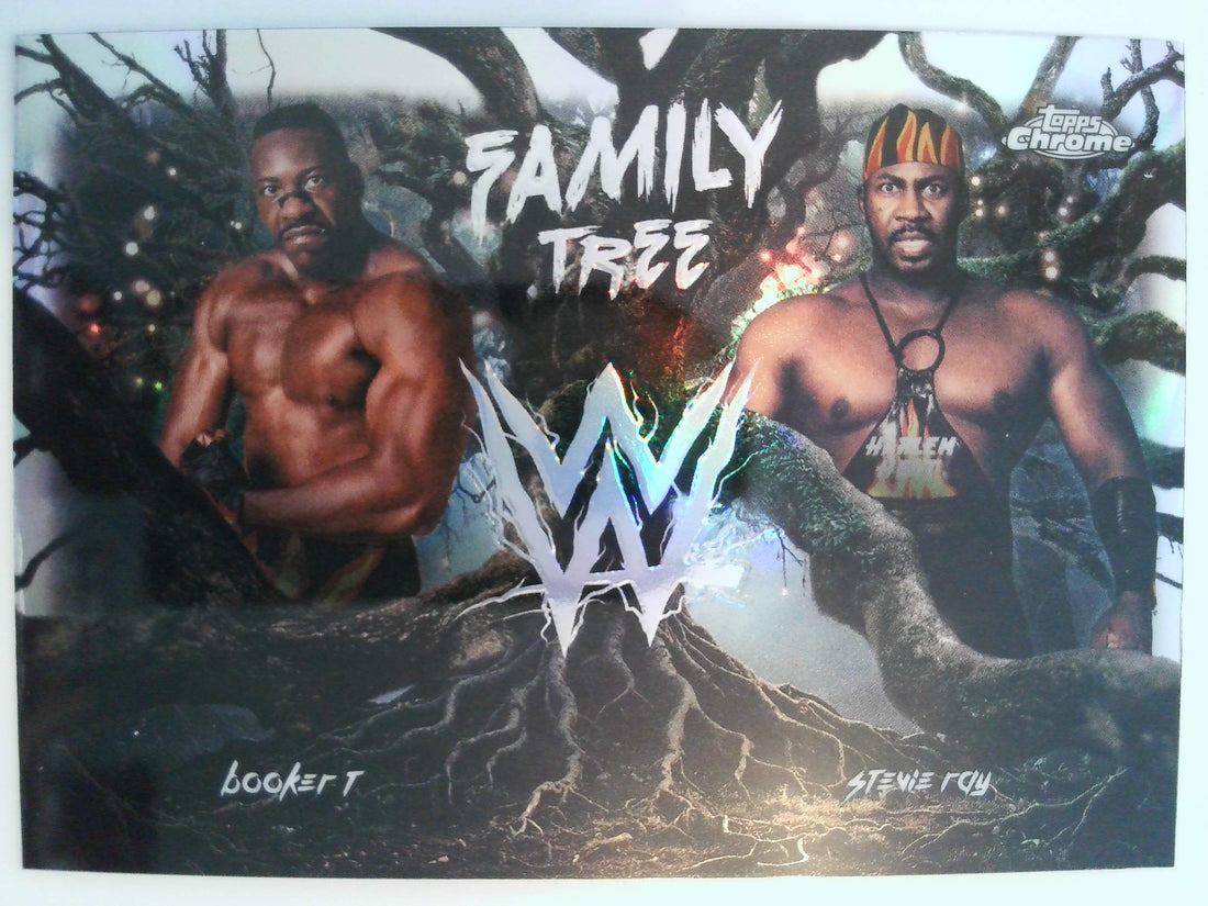 2026 Topps Chrome WWE Wrestling Family Tree Stevie Ray / Booker T #FAM-TR