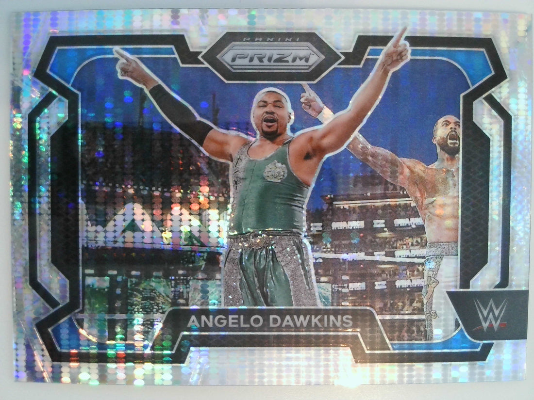 2024 Panini Prizm WWE Wrestling Pulsar Prizms 020/499 Angelo Dawkins #54
