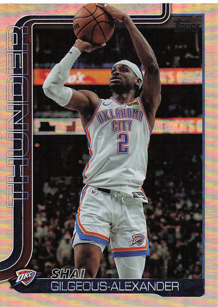 2025-26 Topps Basketball Rainbow Foilboard Shai Gilgeous-Alexander #115