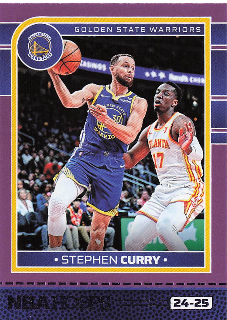 2024-25 Hoops Basketball Purple Stephen Curry #141