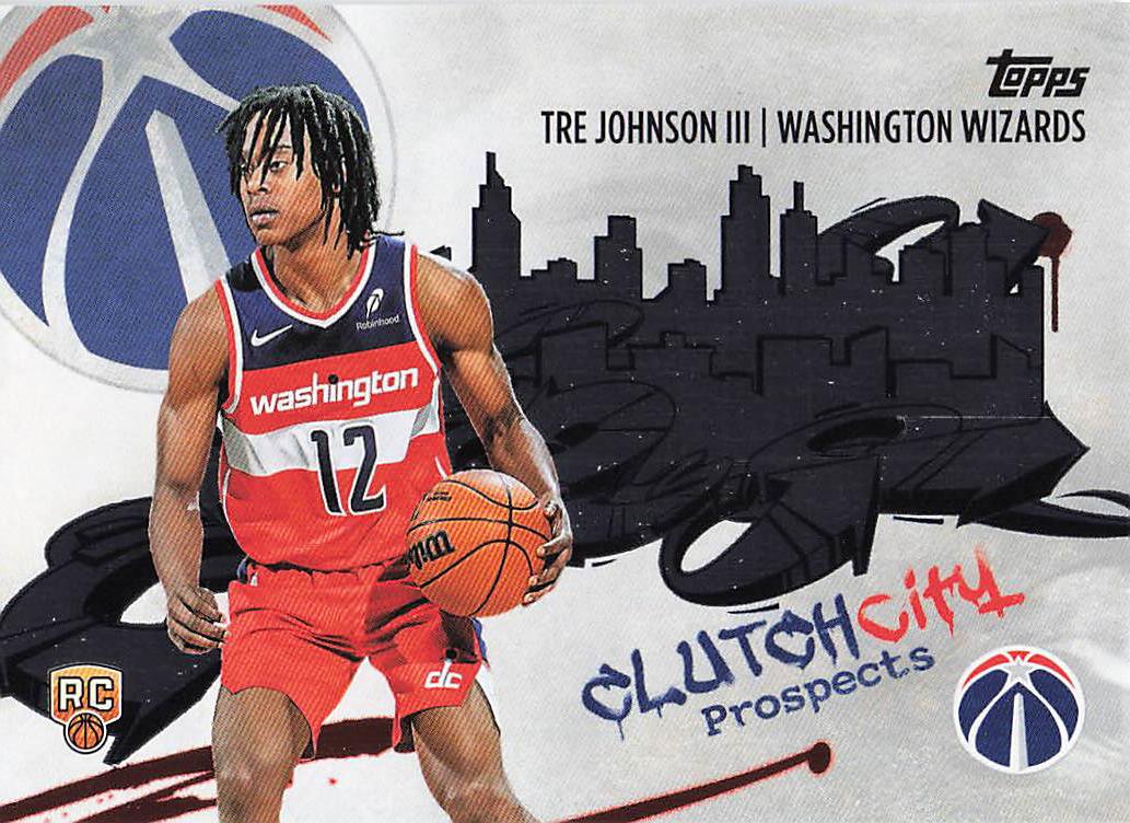 2025-26 Topps Basketball Clutch City Prospects Tre Johnson III #CC-6