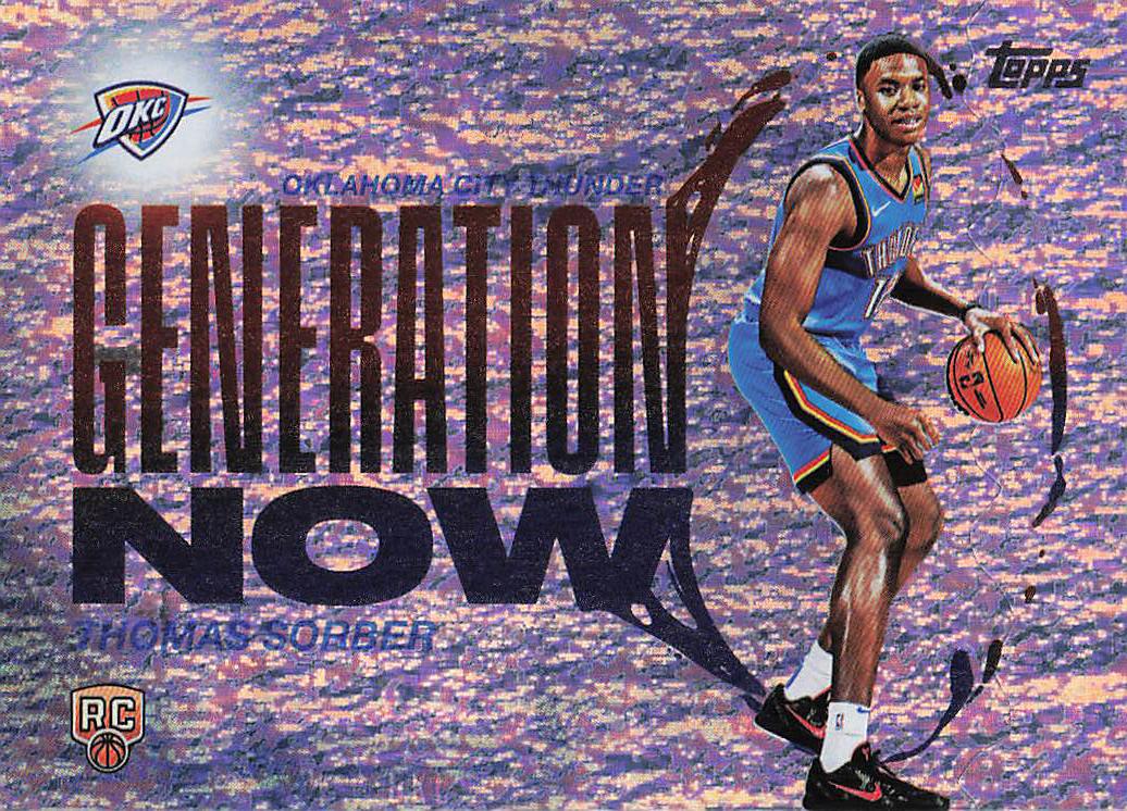 2025-26 Topps Basketball Generation Now Holo Foil Thomas Sorber #GN-15