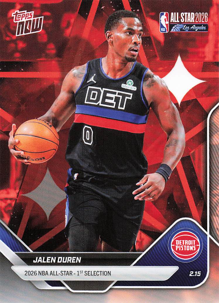 2025-26 Topps Now All-Star Game Basketball Jalen Duren #AS15