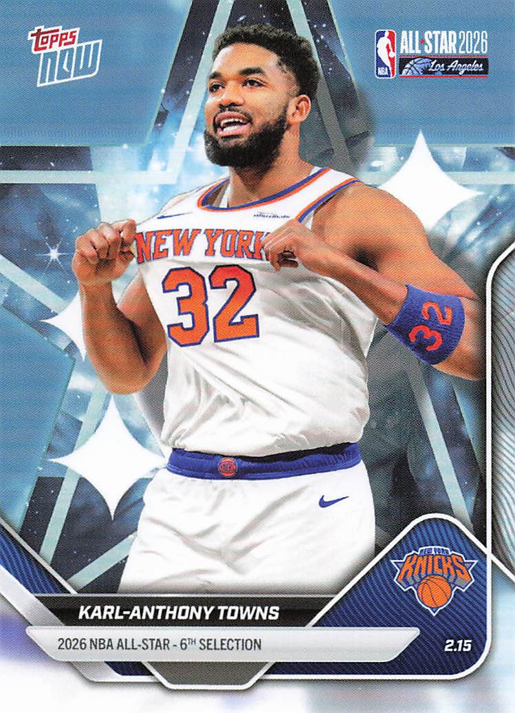 2025-26 Topps Now All-Star Game Basketball Karl-Anthony Towns #AS14