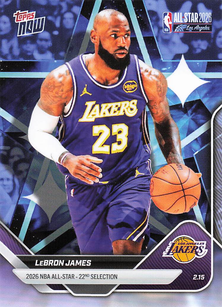 2025-26 Topps Now All-Star Game Basketball LeBron James #AS4