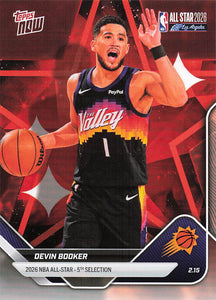 2025-26 Topps Now All-Star Game Basketball Devin Booker #AS24