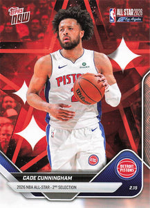 2025-26 Topps Now All-Star Game Basketball Cade Cunningham #AS12