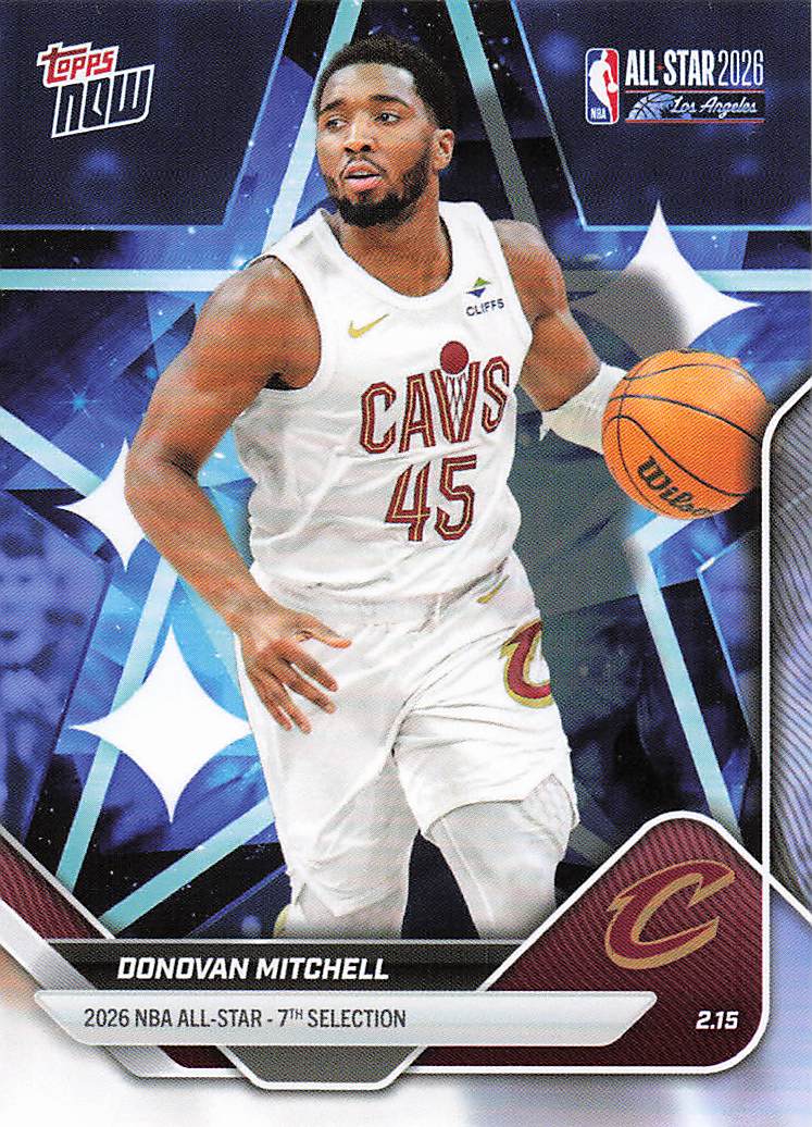 2025-26 Topps Now All-Star Game Basketball Donovan Mitchell #AS10