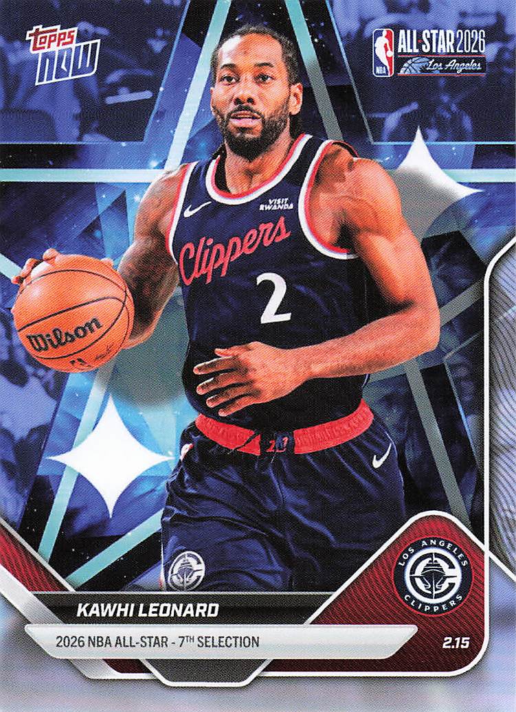 2025-26 Topps Now All-Star Game Basketball Kawhi Leonard #AS19