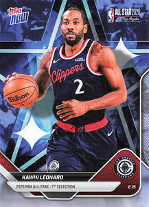 2025-26 Topps Now All-Star Game Basketball Kawhi Leonard #AS19