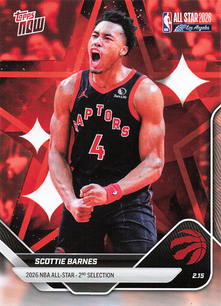 2025-26 Topps Now All-Star Game Basketball Scottie Barnes #AS18